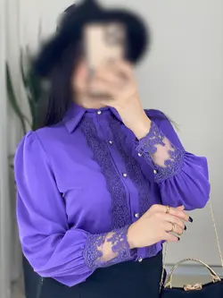 شوميز دانتل ليلي رز