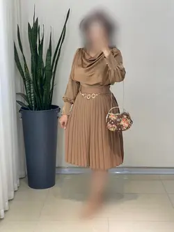 دامن تمام پلیسه قد 70