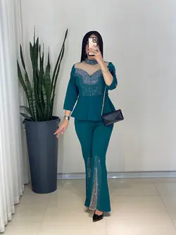 ست شومیز شلوار نارسیس