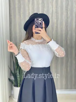 شومیز وارداتی مدل نیلی