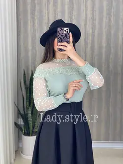 شومیز وارداتی مدل نیلی