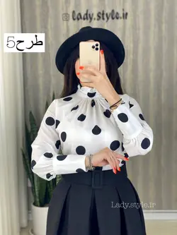 شومیز حریر استر دار مدل ماریا