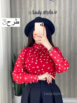 شومیز حریر استر دار مدل ماریا