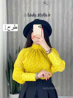 شومیز حریر استر دار مدل ماریا