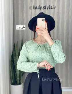 شومیز حریر استر دار مدل تيارا