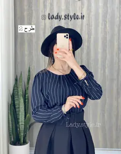 شومیز حریر استر دار مدل تيارا