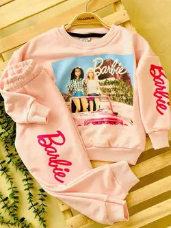 بلوز شلوار سه نخ باربی کد 3679