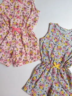 رامپر نخ پنبه گل گلی کد 2159