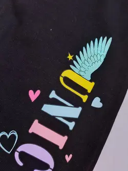 تیشرت کراپ و شلوار پونی بالدار کد 3164