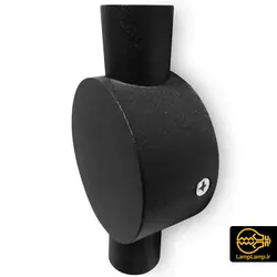 چراغ دکوراتیو دو طرفه گرد لوله بلند با لنز