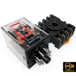 رله 8 پایه 24 ولت 10 آمپر MK2P-1 سون