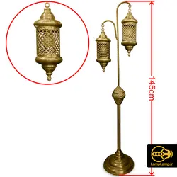 چراغ کنار سالنی مراکشی فانوسی 2 شعله