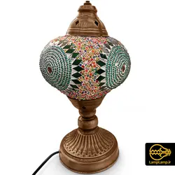 چراغ مراکشی ترکی رومیزی تک شعله