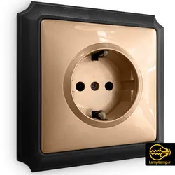 پریز برق توکار ارت دار 220 ولت