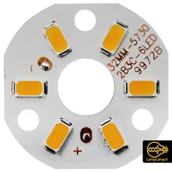 چیپ ال ای دی 3 وات گرد 32 میلیمتر درایوری