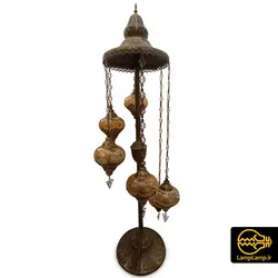 چراغ کنار سالنی مراکشی 6 حباب طلایی