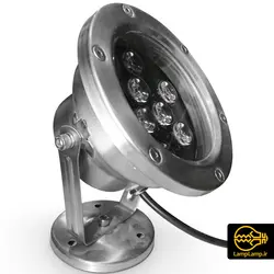 چراغ استخری روکار 9 وات پایه دار
