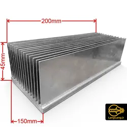 هیت سینک شانه ای 14 پره 200×150×45 میلیمتر