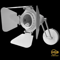 چراغ دیواری اسپات لایت دمپردار کریستال کپ