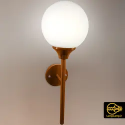 چراغ دیواری تک حباب گرد E27