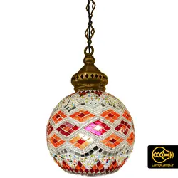 چراغ آویز تک شعله E27 طرح مراکشی