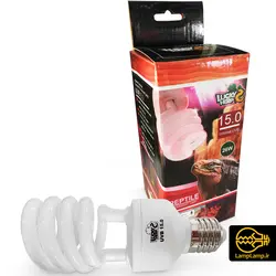 لامپ uvb 15 مخصوص خزندگان و تراریوم 26 وات لاکی هرپ