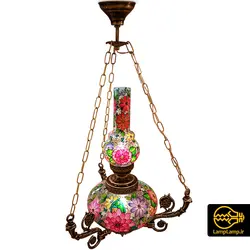 چراغ آویز سقفی تکی مراکشی فانوس