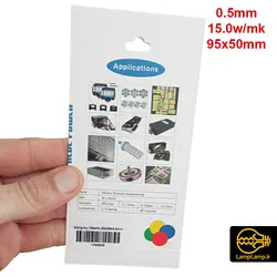 پد سیلیکون حرارتی 0.5 میلیمتر ضریب انتقال 15