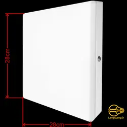 پنل سقفی روکار مربع 28 سانتیمتر 18 وات شعاع