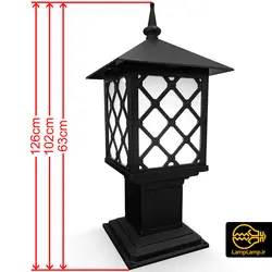 چراغ چمنی پایه کوتاه و بلند مدل کارن