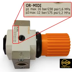 رگلاتور پنوماتیک فوروارد OR-MIDI