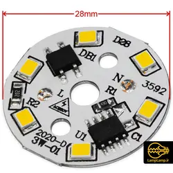 ماژول ال ای دی smd گرد 3 وات برق مستقیم