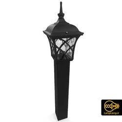 چراغ چمنی پایه کوتاه فلزی ارتفاع 80 سانتیمتر