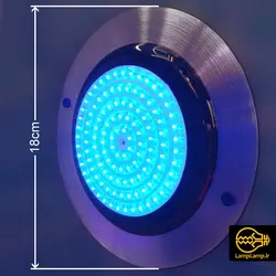 چراغ استخری روکار فلت 10 وات بدنه استیل