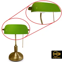 چراغ میز مطالعه کلاسیک سرپیچ E27 مدل بنکر