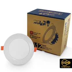 پنل اس ام دی توکار 9 وات گرد آریا ترانور