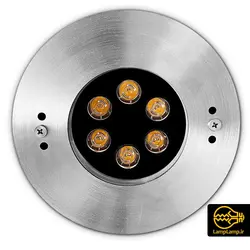 چراغ استخری استیل توکار 18 وات ال ای دی