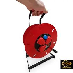 کابل جمع کن دستی په پریز درپوش دار قرمز