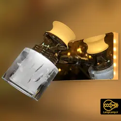 چراغ دیواری سه حالته کریستالی داخل منزل