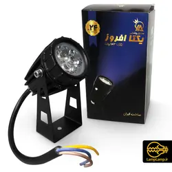 چراغ جت لایت رنگی و سفید 3 وات یکتا افروز