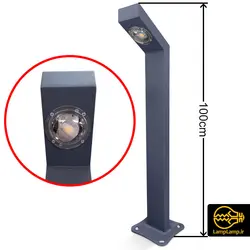 چراغ چمنی ال ای دی فلزی ارتفاع 100 سانتیمتر