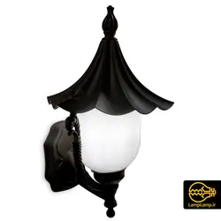 چراغ دیواری محوطه ای تک شعله پلاستیکی