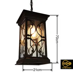 چراغ دکوراتیو آویز سقفی فلزی مدل لوریان