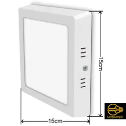 چراغ پنل ال ای دی smd مربع روکار ۱۲ وات یکتا افروز