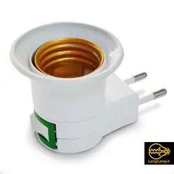 سرپیچ دوشاخه دار سایز E27 کلید دار