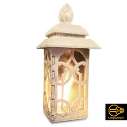 پایه چراغ سنگی دیواری ضد آب مناسب فضای خارجی