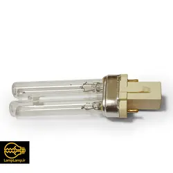 لامپ ماورا بنفش uvc توان ۵ وات پایه g23 دو پین