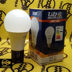 لامپ ال ای دی ۲۰ وات حبابی مدل کلاسیک دلتا