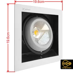 چراغ سقفی فروشگاهی توکار 30 وات پیکسل 1 گلنور