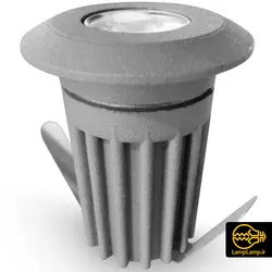 چراغ دفنی 1 وات ال ای دی گرد IP65 زحل زمرد نور